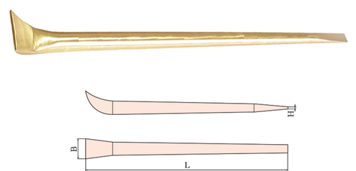 Bar, Pinch 52x600mm Length 