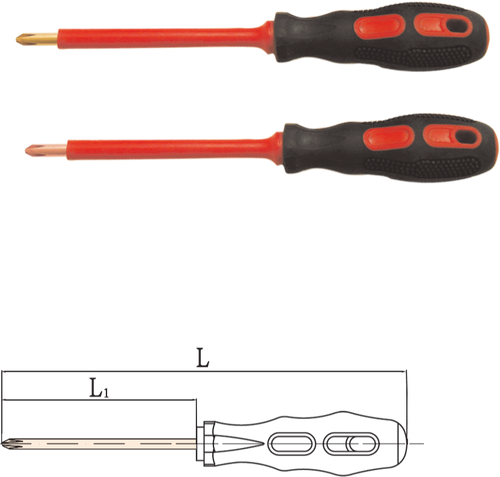 Phillips Screwdriver, Insulated 1000V