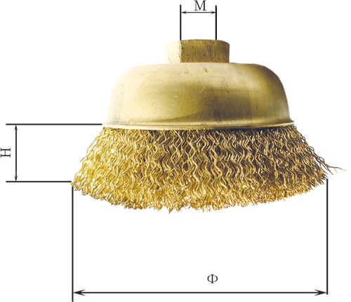 Brass Cup Wire Brush 