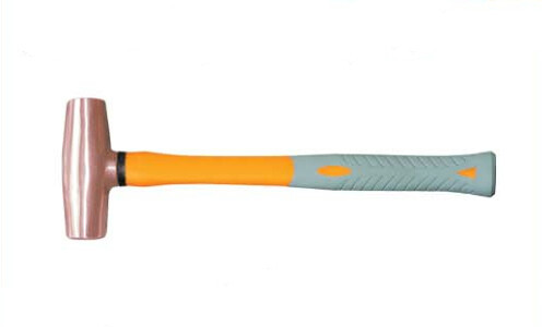 Copper Hammer, Mallet with Heavy Duty Fibreglass Handle Integrated with Rubber Grip