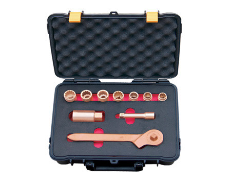 Non Sparking Socket Set - 3/8" Sq Drive - 13 piece