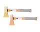 Axe with Heavy Duty Handle Integrated with Rubber Grip  