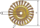 Brass Wire Wheel Brush, Knot Wire