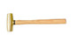 Brass Hammer, Mallet with Wooden Handle