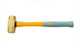 Non Sparking Brass Sledge Hammer with Heavy Duty Fibreglass Handle Integrated with Rubber Grip