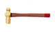 Brass Hammer, Ball Pein with Wooden Handle