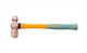 Copper Hammer, Ball Pein with Heavy Duty Fibreglass Handle Integrated with Rubber Grip