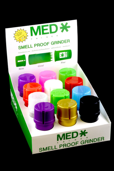 (US Made) MedTainer Smell Proof Grinder Jar - J0131
