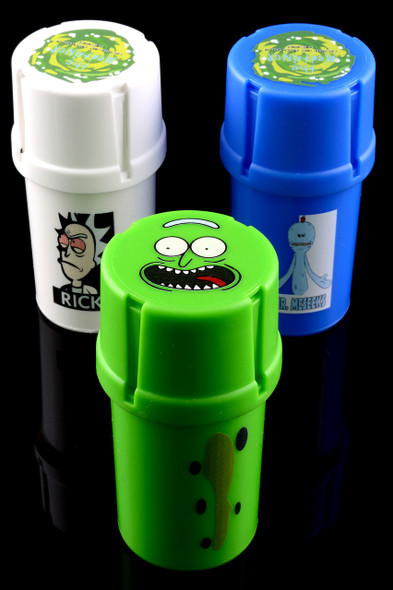 (US Made) Rick and Morty MedTainer Smell Proof Grinder Jar - J0167