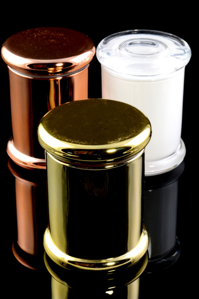Small Colored Glass Jar - J0189