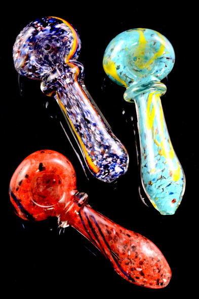 Small Frit Ring Glass Pipe - P1990