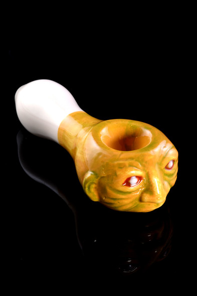 Ceramic Old Wise Man Hand Pipe - P2048