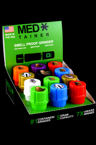 (US Made) The Cannalorian MedTainer Smell Proof Grinder Jar - J0205