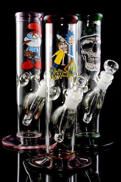 (US Made) Small GoG Straight Shooter Water Pipe with Decal - WP1991