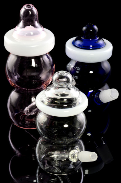 (Mix) Mini Stemless GoG Baby Bottle Water Pipe - WP2041 **BOWL NOT INCLUDED**