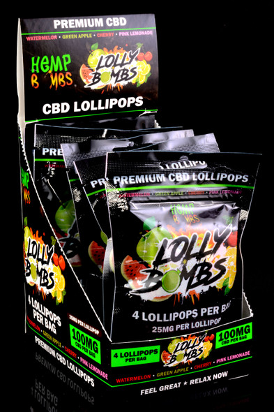 Lolly Bombs 4 Count CBD Lollipops - CBD260