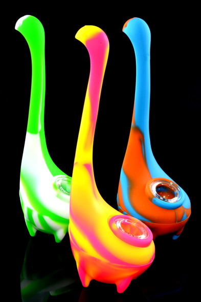 Colorful Silicone Loch Ness Monster Bubbler - AP271