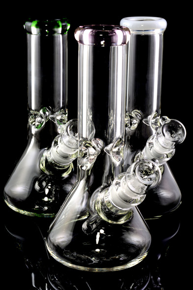 Small Thick 9mm Colored GoG Beaker Water Pipe - WP2289