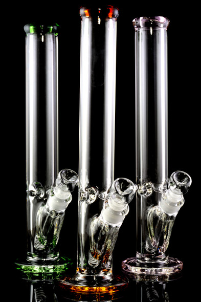 Large GoG Thick 9mm Colored Straight Shooter Water Pipe - WP2291