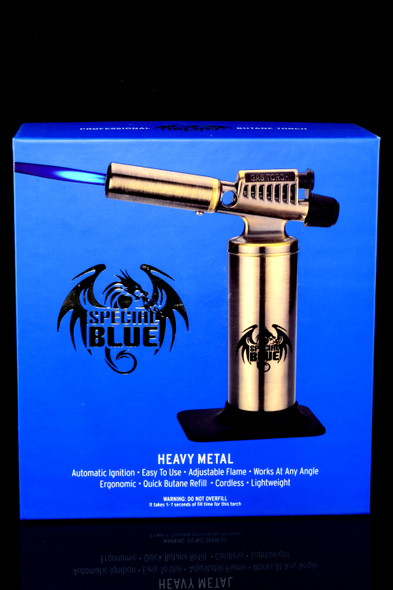 Special Blue Heavy Metal Torch Lighter - L0232