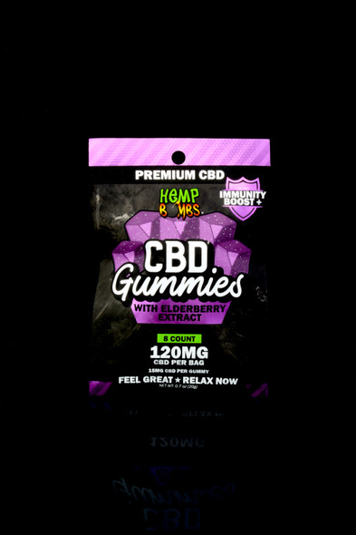 8 Count Elderberry Extract CBD Gummies - CBD270