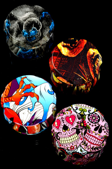63mm Colorful 4 Part Aluminum Decal Grinder - G0401
