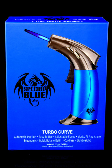 Special Blue Turbo Curve Torch Lighter - L0244