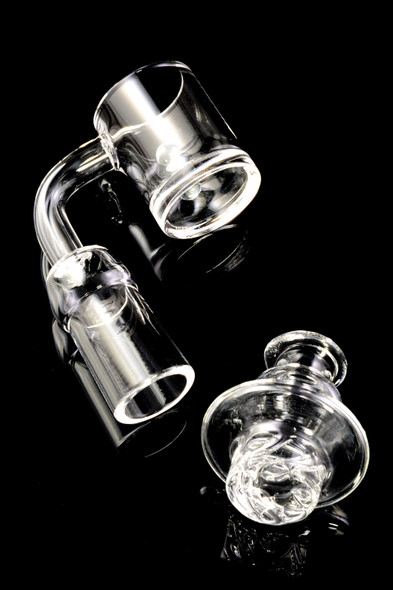 Domeless Spinner Quartz Banger Nail  with Banger Beads - BS701