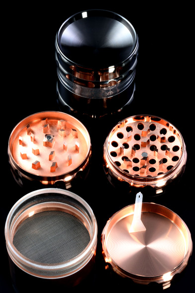 63mm Windowed 4 Part Colored Aluminum Grinder - G0405