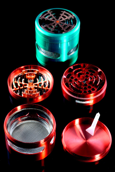63mm Windowed 4 Part Colored Aluminum Grinder - G0408