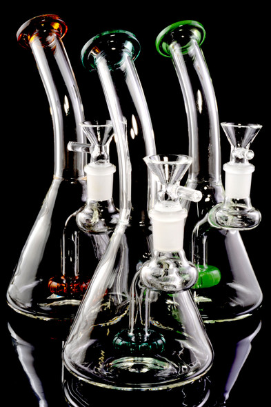 Small Stemless GoG Beaker Water Pipe with Showerhead Perc - WP2395