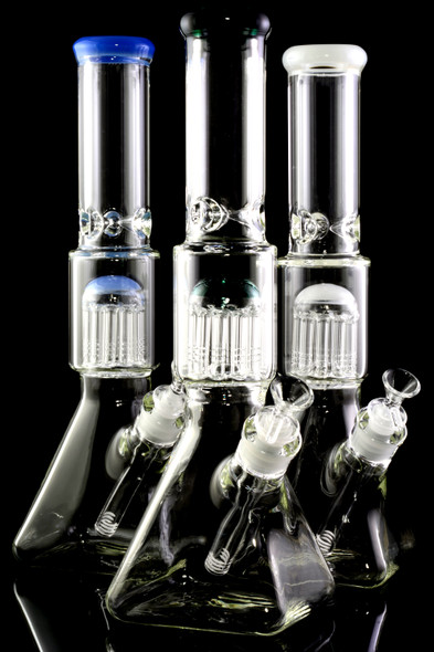 Large GoG Square Beaker Water Pipe with Tree Perc - WP2417