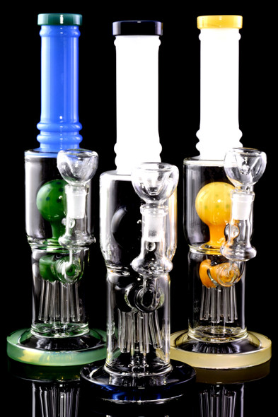 Medium GoG Stemless Colorful Straight Shooter Water Pipe with Tree Perc- WP2481