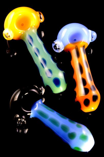 Multicolor Bubble Glass Pipe - P2410