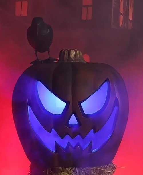 Halloween AVL Tim Animatronic Giant Pumpkin Lantern, Large Jack o Lanterns Light Up Pumpkin Decorations, Lighted Pumpkin with LED and Sound Indoor/Outdoor 22in Pumpkin Decoration. Halloween AVL Tim Animatronic Giant Pumpkin Lantern, Large Jack o Lanterns Light Up Pumpkin Decorations, Lighted Pumpkin with LED and Sound Indoor/Outdoor 22in Pumpkin Decoration.