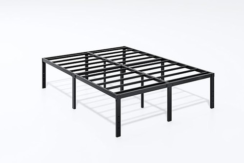 18 Inch Metal Bed Frame Full Size Platform Bed Frame No Box Spring Needed, Heavy Duty Sturdy and Stable, Mattress Foundation, Easy Assembly, Under Bed Storage, Full, Black. 18 Inch Metal Bed Frame Full Size Platform Bed Frame No Box Spring Needed, Heavy Duty Sturdy and Stable, Mattress Foundation, Easy Assembly, Under Bed Storage, Full, Black.