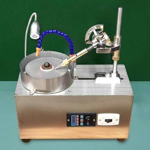 Gem Faceting Machine 180W Jade Grinding Polishing Machine with 0-2980RPM Adjustable Rotating Speed Rock Jewel Angle Polisher with Precise Mechanical Manipulator Scale Gem Jade Stone Crystal. Gem Faceting Machine 180W Jade Grinding Polishing Machine with 0-2980RPM Adjustable Rotating Speed Rock Jewel Angle Polisher with Precise Mechanical Manipulator Scale Gem Jade Stone Crystal.
