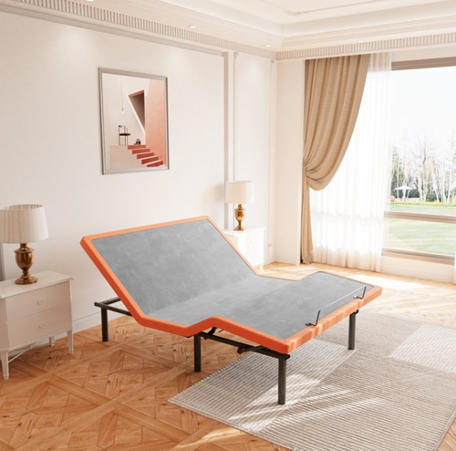 Adjustable Bed Frame Queen, Wireless Remote&Bluetooth App Control, 5 Minutes Installation, Head and Foot Incline.