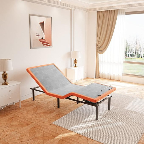 Twin XL, Adjustable Bed Frame Smart Bed - Ergonomic Electric Bed Base, Foot & Head Incline, APP Control, Wireless Remote, Zero Gravity, Anti-Snore, 2000 Series.