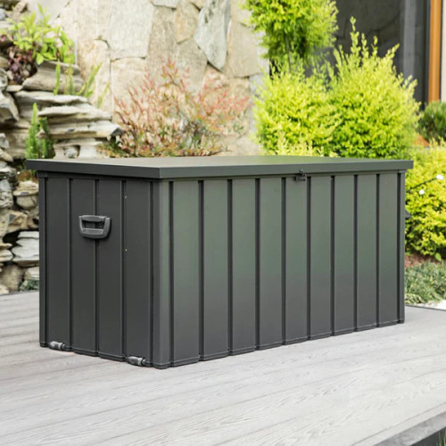 Metal Deck Box_100 Gallons_DARK GRAY