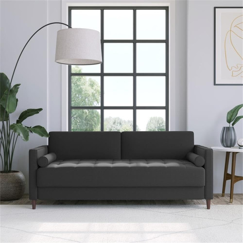 Solutions Lexington Sofa Microfiber Heather Grey.