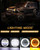 H6024 Compatible for 2003 2004 2005 2006 2007 Jeep Liberty Headlights Assembly, DOT Approved Headlights High Low Beam DRL Turn Signal Lights, Amber White.