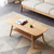 Solid Wood Coffee Table - Farmhouse Rustic 2-Tier Durable Oak Table - 31-Inch Modern Design for Living Room, Easy Assembly for Office & Apartment, Natural, 31.49''.