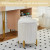 Luxe Velvet Upholstered Storage Ottoman Footrest Stool with Metal Legs For Décor.
