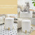 Luxe Velvet Upholstered Storage Ottoman Footrest Stool with Metal Legs For Décor.