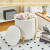 Luxe Velvet Upholstered Storage Ottoman Footrest Stool with Metal Legs For Décor.