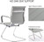 Office Heavy Duty Chair Guest Chair Leather Conference Chairs Reception Chairs Back Support, Set of 2 (Grey). Office Heavy Duty Chair Guest Chair Leather Conference Chairs Reception Chairs Back Support, Set of 2 (Grey).