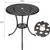 24" Cast Aluminum Patio Bistro Table with Umbrella Hole, Outdoor Round Coffee Bistro Side Table, Anti-Rust Outdoor Furniture for Backyard, Garden, Porch, Pool, Balcony, Black. 24" Cast Aluminum Patio Bistro Table with Umbrella Hole, Outdoor Round Coffee Bistro Side Table, Anti-Rust Outdoor Furniture for Backyard, Garden, Porch, Pool, Balcony, Black.