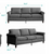 Living Room Sofa Set, Linen Fabric Sectional Sofa and Loveseat Sets, Free Combination Couch Perfect for Small Spaces, Dark Grey. (Already assembled) Living Room Sofa Set, Linen Fabric Sectional Sofa and Loveseat Sets, Free Combination Couch Perfect for Small Spaces, Dark Grey. (Already assembled)