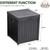 51 Gallon Package Bin Delivery Box for Outside Front Porch, Small Patio Outdoor Storage Boxes Waterproof, UV Resistant Plastic Resin Pool Storage Bins with lids, Grey. 51 Gallon Package Bin Delivery Box for Outside Front Porch, Small Patio Outdoor Storage Boxes Waterproof, UV Resistant Plastic Resin Pool Storage Bins with lids, Grey.